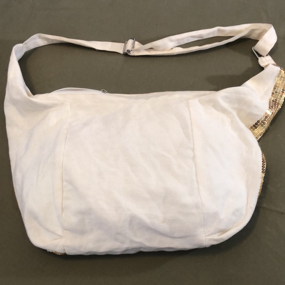 CANDIE’S hobo shoulder gold tone sequined BAG - Picture 6 of 16